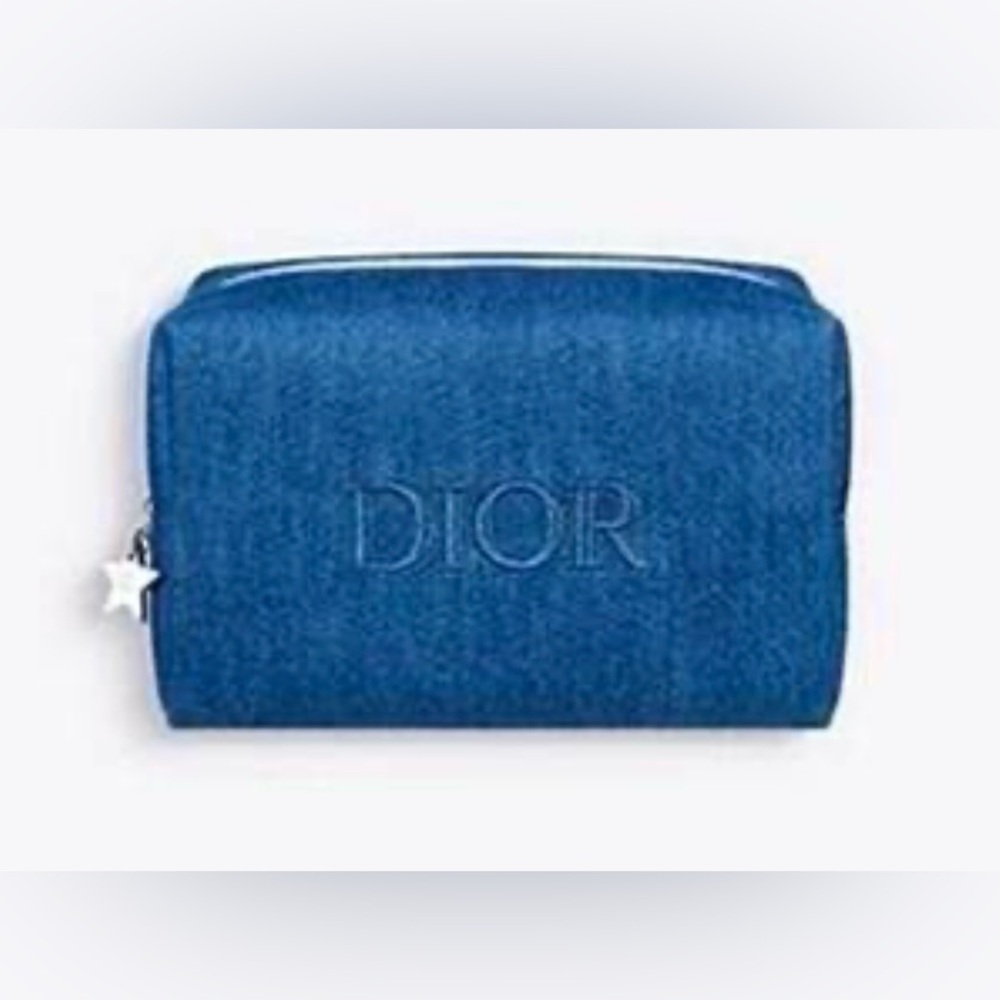 Dior Toiletry Bag in Blue denim